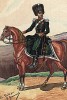 1812 г. Командир 19-го полка французских конных егерей, полковник барон Анри Венсан. Коллекция Роберта фон Арнольди. Германия, 1911-28
