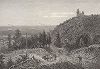 Холм Бэкон-хилл на взгорье Неверсинк, штат Нью-Джерси. Лист из издания "Picturesque America", т.I, Нью-Йорк, 1872.