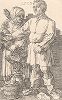 Фермеры. Гравюра Альбрехта Дюрера, выполненная ок. 1519 года (Репринт 1928 года. Лейпциг)