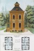 Деревянный дом во французской провинции от архитектора Марти (A. Marty) (из популярного у парижских архитекторов 1880-х Nouvelles maisons de campagne...)