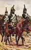 1809 г. Драгуны французской императорской гвардии. Коллекция Роберта фон Арнольди. Германия, 1911-29