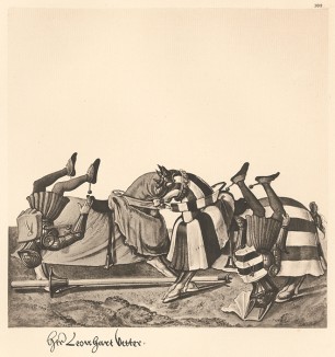 Из Freydal. Des Kaisers Maximilian I. Turniere und Mummereien (Репринт 1882 года. Вена. Лист 102)