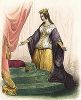 Маргарита Анжуйская (1430-1482) - королева-консорт Англии при Генрихе VI. Лист из серии Le Plutarque francais..., Париж, 1844-47 гг. 