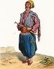 Турок из грузинского города Ахалцихе. "Costumes du Caucase" князя Гагарина, л. 47, Париж, 1840-е гг. 