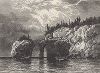 Остров Первый, озеро Верхнее. Лист из издания "Picturesque America", т.I, Нью-Йорк, 1872.