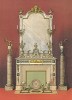 Камин с зеркалом, а также декоративные колонны из алжирского оникса от парижской Algerian Onyx Company. Каталог Всемирной выставки в Лондоне 1862 года, т.2, л.164