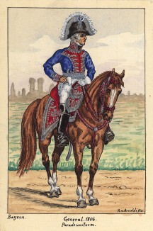 1806 г. Генерал армии королевства Бавария в парадной форме. Коллекция Роберта фон Арнольди. Германия, 1911-29