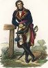 Андре Массена (1758-1817) - маршал Империи. Лист из серии Le Plutarque francais..., Париж, 1844-47 гг. 