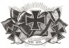 Железный крест образца 1870 г. (нем. Eisernes Kreuz) - прусская и немецкая военная награда. Учреждён 10 марта 1813 Фридрихом Вильгельмом III за боевые отличия в войне за освобождение Германии от Наполеона. Preussens Heer, стр.94. Берлин, 1876