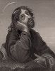 Апостол Иоанн Богослов. Гравюра с картины Карло Дольчи, художника флорентийской школы барокко.