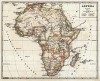 Карта Африки. Новый учебный географический атлас для полного гимназического курса, состоящий из 38 карт. Санкт-Петербург, 1907