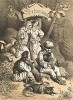 Славянские народы, подвластные Австрии. Венгрия. Русский художественный листок, №21, 1859
