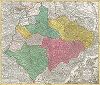 Карта маркграфства Мейсен. Marchionatus Misniae primaria Elector Saxoniae provincia. 