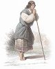 Пастушка из Тульской губернии. Лист из серии Musée Cosmopolite; Musée de Costumes, Париж, 1850-63