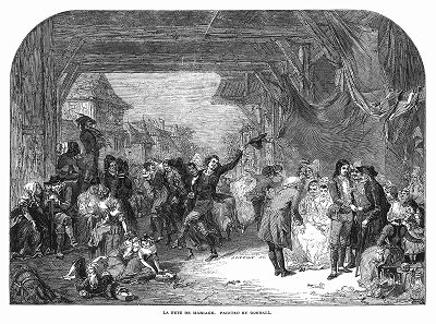Свадебное торжество, изображённое на картине кисти английского художника Фредерика Гудолла (1822 -- 1904 гг.), совершившего несколько творческих поездок в Европу и Египет (The Illustrated London News №99 от 23/03/1844 г.)