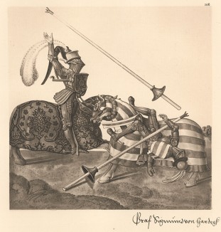 Из Freydal. Des Kaisers Maximilian I. Turniere und Mummereien (Репринт 1882 года. Вена. Лист 106)