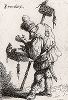 Крысолов. Офорт Яна ван Влита из сюиты "Гезы", 1632 год