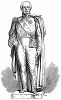 Мраморная статуя Сэра Чарльза Меткалфа (1785 -- 1846 гг.) -- выдающегося британского колониального администратора, губернатора Ямайки -- работа скульптора Эдварда Ходжеса Бейли (1788 -- 1867 гг.) (The Illustrated London News №100 от 30/03/1844 г.)