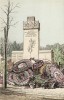 Монумент парижским полицейским, погибшим "при исполнении", на кладбище Монпарнас. Ville de Paris. Histoire des gardiens de la paix. Париж, 1896