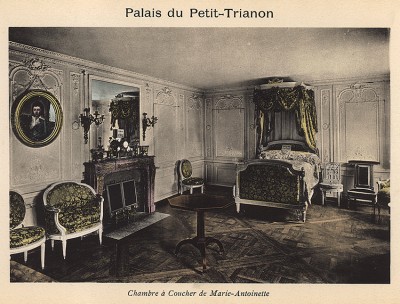 Версаль. Дворец Малый Трианон. Спальня Марии-Антуанетты. Из альбома фотогравюр Versailles et Trianons. Париж, 1910-е гг.