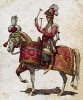 Цимбалист 1-го гвардейского полка шеволежеров (легкой кавалерии). Наполеон создал это элитное подразделение из знатнейших представителей польского дворянства. Коллекция Роберта фон Арнольди. Германия, 1911-29