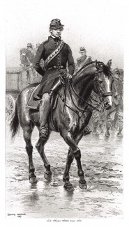 Офицер французских частей снабжения в 1854 году (из Types et uniformes. L'armée françáise par Éduard Detaille. Париж. 1889 год)