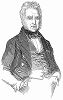 Жак Лаффитт (1767 -- 1844) -- французский банкир, политик, и государственный деятель, который с 1830 года по 1831 год возглавлял кабинет министров Июльской монархии (The Illustrated London News №110 от 08/06/1844 г.)