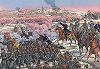 Франко-прусская война 1870-71 гг. Сражение при Ле-Мане 11 января 1871 г. Редкая немецкая литография