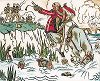 Юзеф Понятовский в битве под Лейпцигом. Pictorial History of Napoleon by Andre Collot, 1930. 