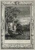 Тифон, муж Эос, превращается в цикаду (лист известной работы "Храм муз", изданной в Амстердаме в 1733 году)