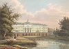 Дворец в Стрельне. Vues pittoresques des palais et jardins imperiaux aux environs de St. Petersbourg, л.11, Санкт-Петербург, 1845