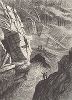 Грохочущая пещера, побережье штата Мэн. Лист из издания "Picturesque America", т.I, Нью-Йорк, 1872.