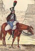 1813 г. Кавалерист 13-го гусарского полка французской армии в Риме. Коллекция Роберта фон Арнольди. Германия, 1911-29