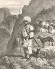 7 июля 1837 года. Пастух и овчарки на берегу Дуная (из Voyage dans la Russie Méridionale et la Crimée... Париж. 1848 год (лист 7))