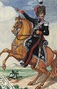 1814 г. Капитан 19-го полка французских конных егерей. Коллекция Роберта фон Арнольди. Германия, 1911-28