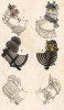 Очередной конкурс шляпок из разных подручных материалов. And the winner is princess Fiona! Из первого французского журнала мод эпохи ампир Journal des dames et des modes, Париж, 1813. Модель № 1353