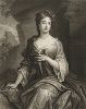 Портрет Маргарет Сесил, графиня Ранелаг (1673-1727). Меццо-тинто Джона Смита по оригиналу Годфри Неллера, ок. 1699 года.