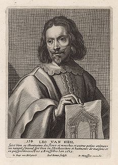 Лео ван Хейл (1605 -- ок. 1664 гг.) -- фламандский гравер. Гравюра Фредерика Боуттатса с оригинала Яна Батиста ван Хейла. 
