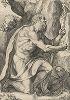 Святой Иероним в пустыне. Гравюра Агостино Карраччи, ок. 1602 г. 