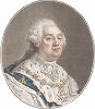 Людовик XVI (1754--1793) - король Франции и Наварры из династии Бурбонов. Портрет из серии "Portraits des grands hommes, femmes illustres et sujets mémorables de France", Париж, 1786.