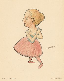 Анна Христиановна Иогансон. «Русский балет в карикатурах» СПб, 1903 год. 
