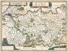 Карта графства Бри. Le Comte de la Brie. Составил Хенрикус Хондиус. Амстердам, 1642