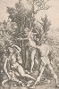Геркулес. Гравюра Альбрехта Дюрера, выполненная ок. 1498 года (Репринт 1928 года. Лейпциг)