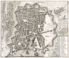 Ла-Рошель (La Rochelle) с высоты птичьего полета. План составил Маттеус Мериан. Франкфурт-на-Майне, 1695