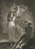 Иллюстрация к пьесе Шекспира "Генрих VI, часть первая", акт V,  сцена IV: Жанна д’Арк, она же Орлеанская дева. Boydell's Graphic Illustrations of the Dramatic works of Shakspeare, Лондон, 1803.