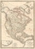 Карта Северной и Центральной Америки в 1842 году. Atlas universel de geographie ancienne et moderne..., л.42. Париж, 1842