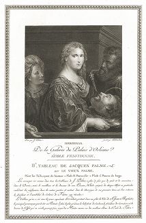 Иродиада, приписываемая кисти Пальмы Старшего. Лист из знаменитого издания Galérie du Palais Royal..., Париж, 1808