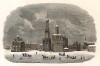 Зимний вид на Соборную площадь Московского кремля. Гравюра из издания Monuments de tous les peuples. Париж, 1846