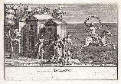Похищение Европы. Le Pitture Antiche del Sepolcro de' Nasonii...", Рим, 1702 год