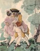 Настойчивый любовник. Иллюстрация Умберто Брунеллески к произведению Вольтера "Кандид, или оптимизм" - Candide Ou L'Optimisme. Париж, 1933